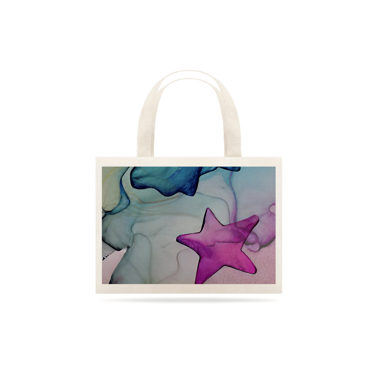 Nome do produto: Ecobag Estrela Aquarela