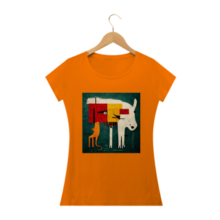 Nome do produto Camiseta Baby Long Geometrica