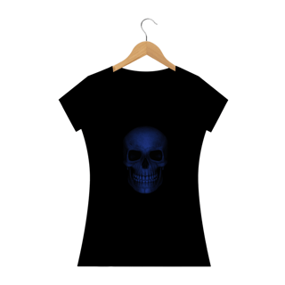 Nome do produto Camiseta Baby Long Caveira Azul