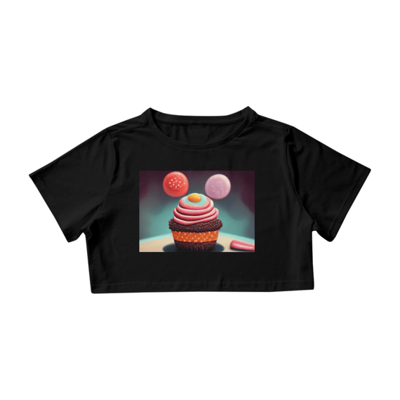 Camiseta Cropped Cupcake 2