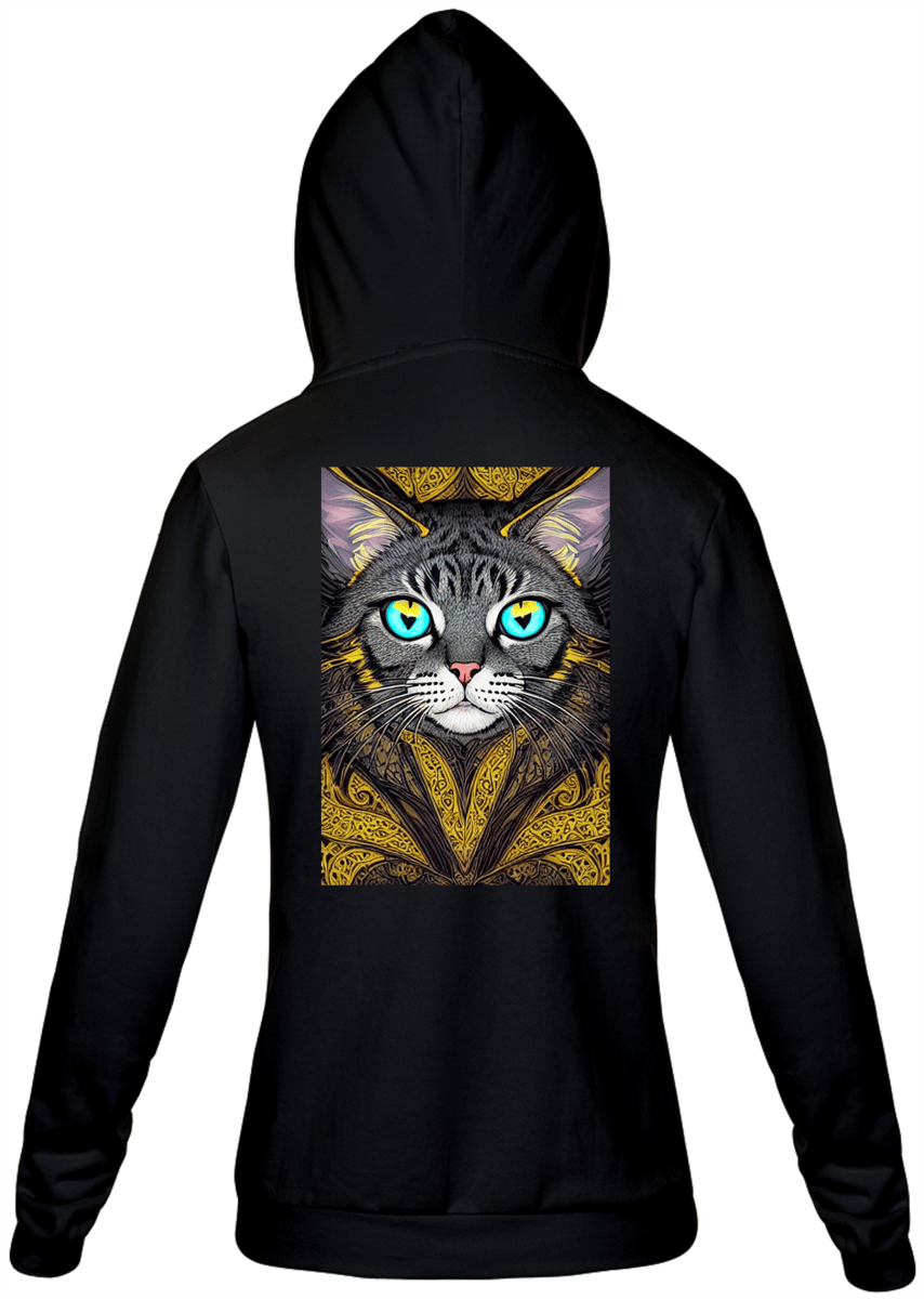 Nome do produto: Moleton com Ziper Unissex Cat Collection03 
