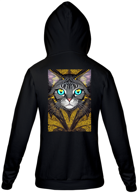 Moleton com Ziper Unissex Cat Collection03 