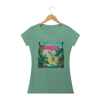 Nome do produto Camiseta Baby long do Brasil tropical 2