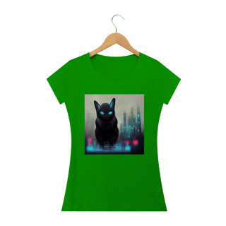 Nome do produto Blusa Baby Long Gato Preto