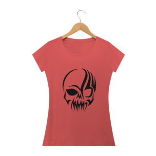 Nome do produto Camiseta Baby Long Caveira Tribal