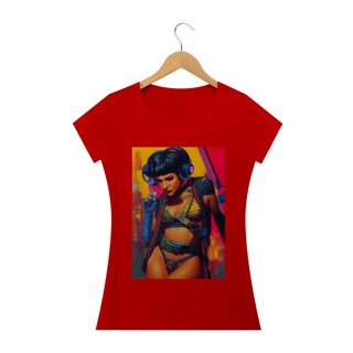 Nome do produto Camiseta Baby Long Garota Futurista