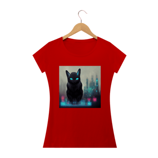 Nome do produto Blusa Baby Long Gato Preto