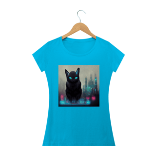 Nome do produto Blusa Baby Long Gato Preto