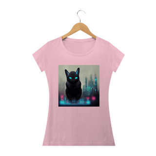 Nome do produto Blusa Baby Long Gato Preto