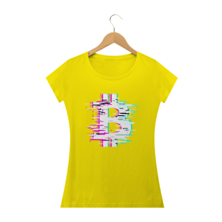 Nome do produto Baby Look Bitcoin Glitch (W) BTC015-BQ