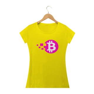 Nome do produto Baby Look Bitcoin Pink Blocks BTC046-BQ