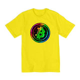 Nome do produto Camiseta Infantil Bitcoin Rainbow BTC043-CI