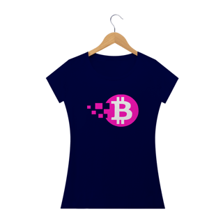 Nome do produto Baby Look Bitcoin Pink Blocks BTC046-BQ