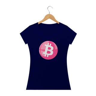 Nome do produto Baby Look Bitcoin Pink Button BTC047-BQ