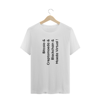 Nome do produto Camiseta Creptomoedas (B) HUM004-CQ