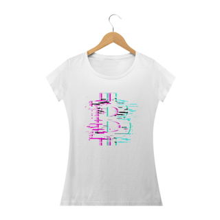 Nome do produto Baby Look Bitcoin Glitch (W) BTC015-BQ