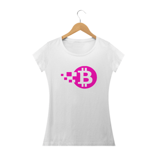 Nome do produto Baby Look Bitcoin Pink Blocks BTC046-BQ