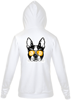 Nome do produto Moletom Ziper Bitcoin Dog BTC012-MZ