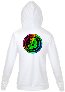 Nome do produto Moletom Ziper Bitcoin Rainbow BTC043-MZ