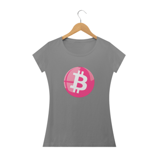 Nome do produto Baby Look Bitcoin Pink Button BTC047-BQ