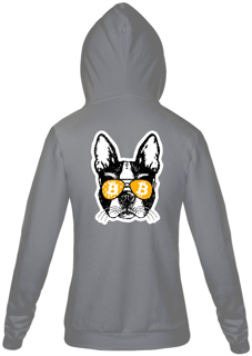 Nome do produto Moletom Ziper Bitcoin Dog BTC012-MZ