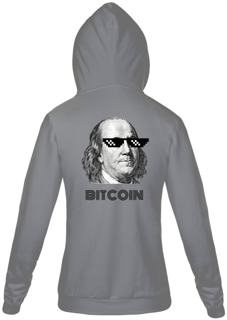 Nome do produto Moletom Ziper Bitcoin Sunglasses BTC028-MZ