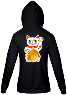 Nome do produto Moletom Ziper Bitcoin Cat BTC010-MZ