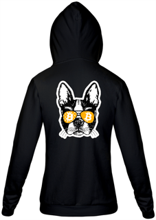 Nome do produto Moletom Ziper Bitcoin Dog BTC012-MZ