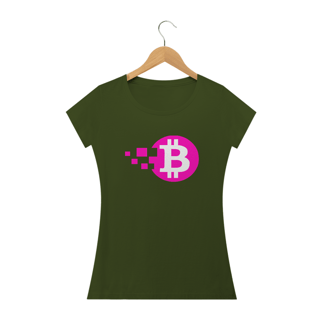 Nome do produto Baby Look Bitcoin Pink Blocks BTC046-BQ