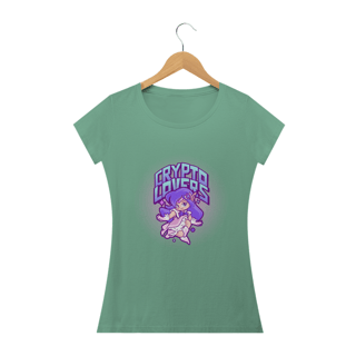 Nome do produto Baby Look Estonada Crypto Lovers CRY008-BE