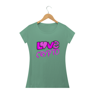 Nome do produto Baby Look Estonada Love Crypto CRY011-BE