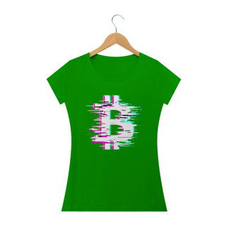 Nome do produto Baby Look Bitcoin Glitch (W) BTC015-BQ
