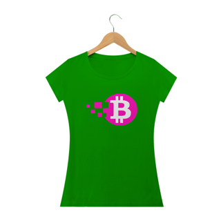 Nome do produto Baby Look Bitcoin Pink Blocks BTC046-BQ
