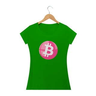 Nome do produto Baby Look Bitcoin Pink Button BTC047-BQ