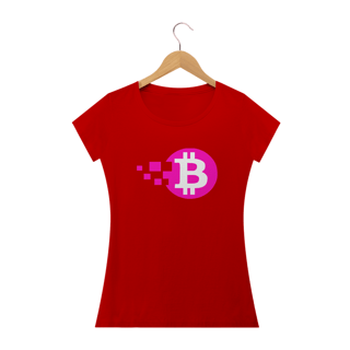 Nome do produto Baby Look Bitcoin Pink Blocks BTC046-BQ