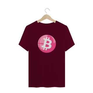 Nome do produto Camiseta Bitcoin Pink Button BTC047-CQ