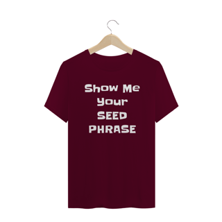 Nome do produto Camiseta Seed Phrase HUM009-CQ