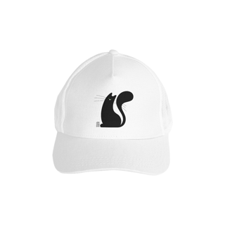 Nome do produto BONÉ TRUCKER | Gato preto 