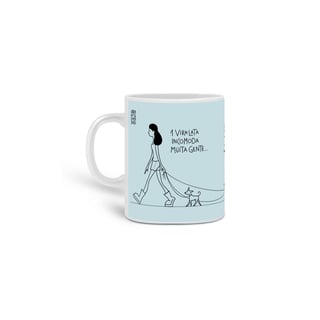 Nome do produto CANECA | Um vira-lata incomoda muita gente...