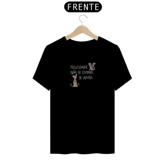 Nome do produto TSHIRT | Felicidade não se compra (cores escuras)