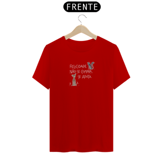 Nome do produto TSHIRT | Felicidade não se compra (cores escuras)