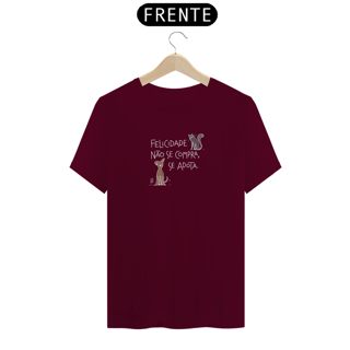 Nome do produto TSHIRT | Felicidade não se compra (cores escuras)