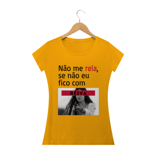Nome do produto T-shirt Feminina Branca e Colorida (letra preta) 