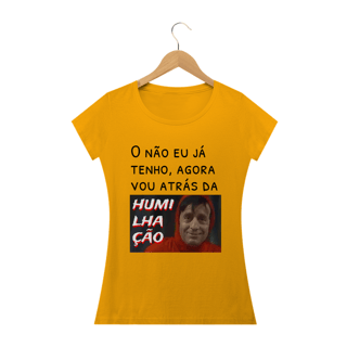 Nome do produto T-shirt Feminina Branca e colorida (letra preta) 