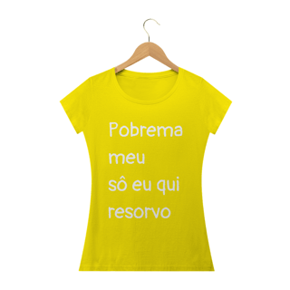 Nome do produto T-shirt Feminina Preta e Colorida (letra branca) 