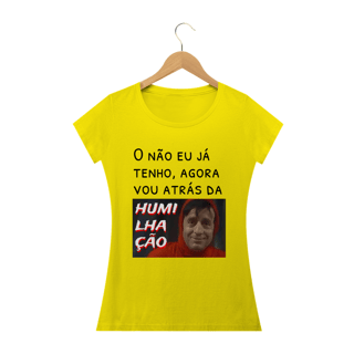 Nome do produto T-shirt Feminina Branca e colorida (letra preta) 