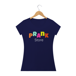 Nome do produto T-shirt Feminina Preta e Colorida (letra colorida) Prank Store