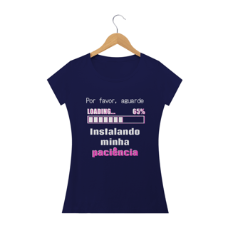Nome do produto T-shirt Feminina Preta e Colorida (letra rosa) 