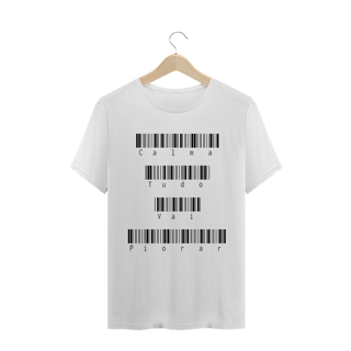 T-shirt Masculina Branca e Colorida 
