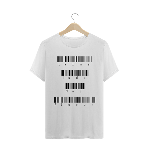 T-shirt Masculina Branca e Colorida 